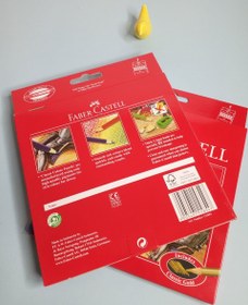 تصویر مداد رنگی ۲۴ رنگه فابرکاستل کلاسیک جعبه مقوایی 