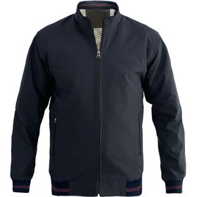 تصویر کاپشن بهاری سرمه ای 