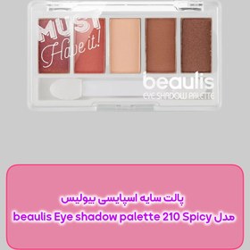 تصویر پالت سایه چشم مدل 210spicy beaulis eye shadow palette 210 spicy