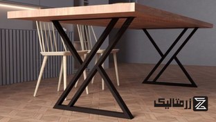 تصویر پایه میز فلزی مدرن کد 3001 