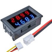 تصویر ولت متر و آمپر متر پنلی ۴ رقمی DC ۱۰ آمپر ۱۰۰ ولت 