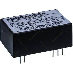 تصویر مبدل ولتاژ چینفا 500 میلی آمپر CHINFA FDD03-05S4 DC/DC IN:9-36V OUT:+5V 