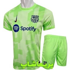 تصویر لباس سوم بارسلونا ۲۰۲۵ هواداری کیفیت A+ تایلندی درجه یک Barcelona 2025 third shirt for fans, A+ quality, first class Thai