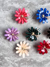 تصویر گیره مجلسی طرح گل 