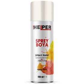 تصویر اسپری رنگ آکریلیک سفید براق رال 9010 هلپر – HELPER - RAL 9010 - Glossy Whithe Acrylic Spray Paint 