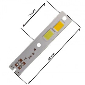 تصویر بورد هدلایت ترکیبی H4/30W رنگ لیمویی سفید/ سمت چپ/ تایپ B LIGHT CAR CSP3570 6CHIPS 55mil H4/B