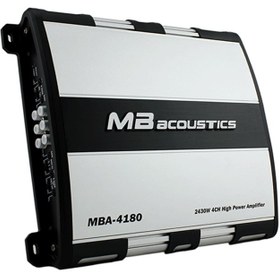 تصویر آمپلی فایر ام بی آکوستیک مدل MBA-4180 ا MB Acoustics MBA-4180 Car Amplifier MB Acoustics MBA-4180 Car Amplifier