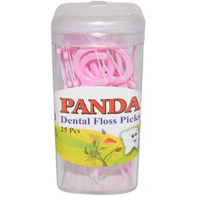 تصویر خلال با نخ کمانی پاندا 25 عددی ا PANDA Fresh Smile Dental Fioss Toothpicks 25 Pcs PANDA Fresh Smile Dental Fioss Toothpicks 25 Pcs