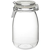 تصویر بانکه شیشه ای ایکیا مدل KORKEN ظرفیت ۱.۸ لیتر درب کلیپسی 