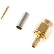 تصویر کانکتور SMA نری سرکابلی مناسب RG174 و RG316 