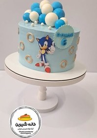 تصویر کیک سونیک شماره یک 