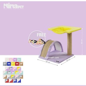 تصویر درخت گربه دو طبقه نیناپت کد I Ninapet Cat Tree Code I