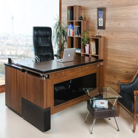 تصویر میز مدیریتی ال دار مدل M804 