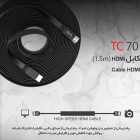 تصویر کابل HDMI تسکو مدل TC 70 به طول 1.5 متر 