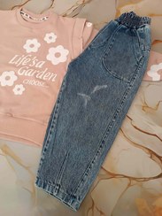 تصویر ست بلوزشلوار دخترانه پنبه لی 