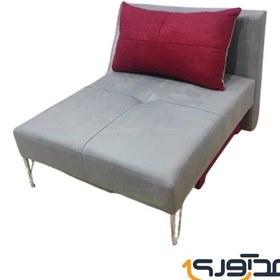 تصویر مبل تختخواب شو 1 نفره باکسدار مدل سورنا Sofa bed for 1 person with box, Sorena model