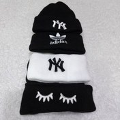 تصویر کلاه کاموایی کلاه مژه ای اسپرت