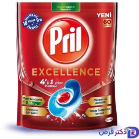 تصویر قرص ماشین ظرفشویی پریل مدل EXCELLENCE بسته 60 عددی 