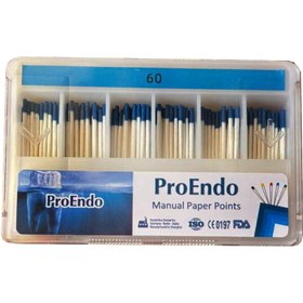 تصویر کن کاغذی pro endo 60 - 60 pro endo absorbent paper points 60