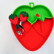 تصویر لیتل وانس غذا خوری سیلیکونی توت فرنگی 
