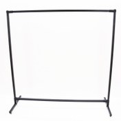 تصویر رگال لباس ساده فلزی مدل بیتا | کمد فلزی مشکی برای فضاهای کوچک - کالای ساختمان و دکوراسیون | 196مارکت 