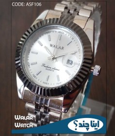 تصویر ساعت مچی زنانه نقره ای والار ساعت WALAR کد asf106 