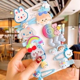 تصویر پک گیره مو سیلیکونی آبی 