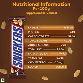 تصویر شکلات تخته ای اصلی اسنیکرز ۴۵ گرم ۲۰ عددی Snickers