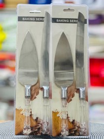 تصویر کارد کفگیر کیک کریستالی 