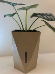 تصویر گلدان هیدروپونیک مدرنm1 - تیتانیوم 