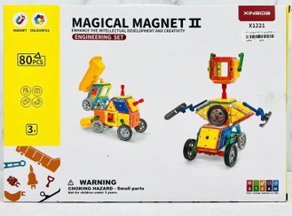 تصویر بازی ساختنی Magical Magnet مگنت تایل ۸۰ قطعه ای 