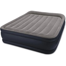 تصویر تخت بادی دونفره بالش دار جدید اینتکس مدل Deluxe Pillow Rest تولید 2023 intex 64136