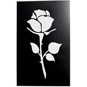 تصویر شابلون تتو مدل گل کد 15 