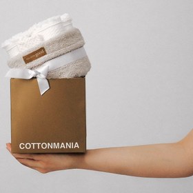 تصویر COTTONMANIA Cotto N Mania Gray حوله سفید ماتر 202 خاکستری روشن 