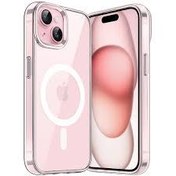 تصویر قاب شفاف آیفون 15 مگ سیف اورجینال iPhone 15 Clear Case with MagSafe 