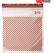 تصویر زیپ کیپ ایکیا مدل ISTAD حجم ۲.۵ لیتری راه راه قرمز 