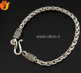 تصویر دستبند مردانه نقره 925 - 758 