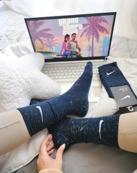 تصویر جوراب نایک ساقداردونه برفی نخ پنبه 37 تا44 