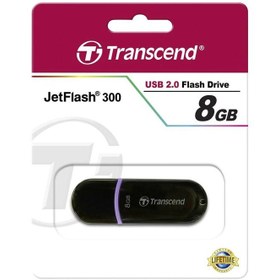 تصویر فلش مموری ترنسند جت فلش 300 ظرفیت 8 گیگابایت ا JetFlash 300 USB 2.0 Flash Memory 8GB JetFlash 300 USB 2.0 Flash Memory 8GB