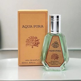 تصویر ادکلن ۵۰ میل فراگرنس ورد مدل آکوا پورا رایحه مگاماره عطر و ادکلن 50 میلی لیتر AQUA PURA MEGAMARE Fragrance World