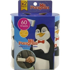 تصویر یدک دوبل پرزگیر مستر پنگوئن سایز کوچک ۶۰ برگ Mr Panguin Double Extra Animal Hair 60 Layers Lint