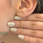 تصویر گوشواره پیچی پاپیون 