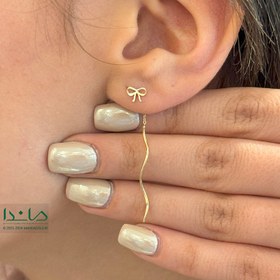 تصویر گوشواره پیچی پاپیون 