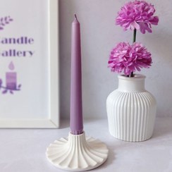 تصویر شمع قلمی ساده بدون اشک - بنفش 