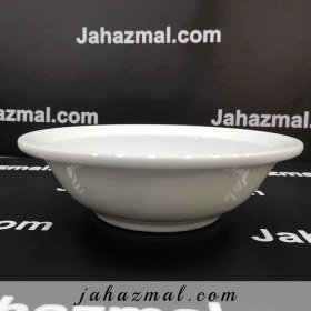 تصویر سالادخوری چینی زرین سفید (1 نفره) Zarin Iran Hotel-49 White 1 Piece Porcelain Salad-Bowl 1p