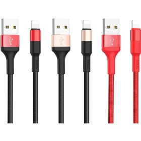 تصویر کابل شارژ هوکو مدل X26 با سری لایتنینگ HOCO X26 LIGHTNING CABLE -1M