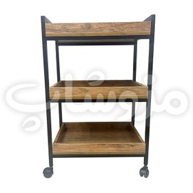 تصویر ترالی چوبی 