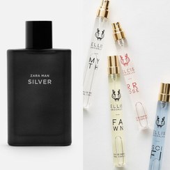 تصویر ادکلن مردانه زارا سیلور ۹۰ میل | ZARA SILVER EAU DE TOILETTE 90 ML - دکانت ۱۰ میل جهت تست ادکلن ZARA SILVER EAU DE TOILETTE 90 ML (3.17 FL.OZ).