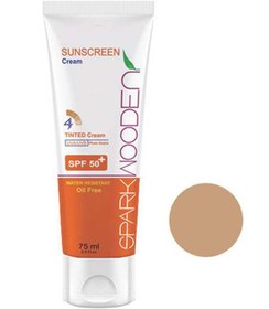 تصویر کرم ضد آفتاب SPF50 بژ طبیعی 003 اسپارک وودن 