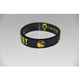 تصویر مچ بند بسکتبال دستبند NBA سیاه گلدن استیت وریرز با پرتره PurpleJam 